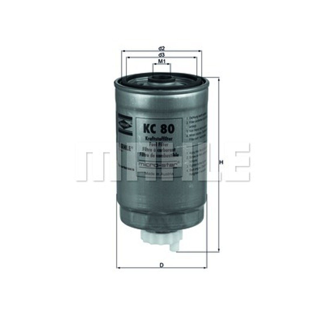 KNECHT Filtr paliwa KC 80