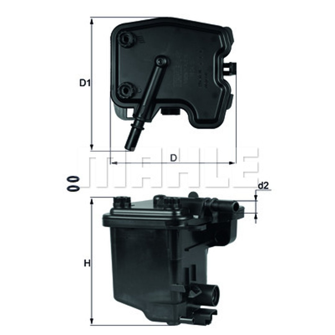 Mahle FILTR PALIWA KNECHT KL 431D CITROEN/FIAT/FORD/MAZDA/PEUGEOT KL 431D