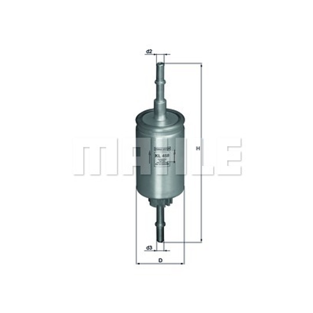 Mahle FILTR PALIWA KNECHT KL 458 FORD/MAZDA KL 458