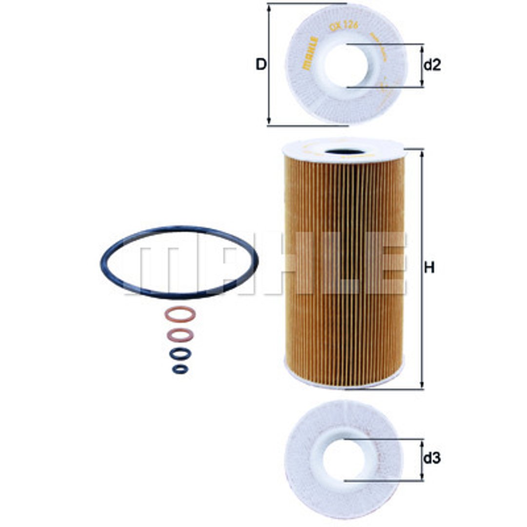 Mahle Knecht mahle knecht OX 126d oellfilter OX126DECO