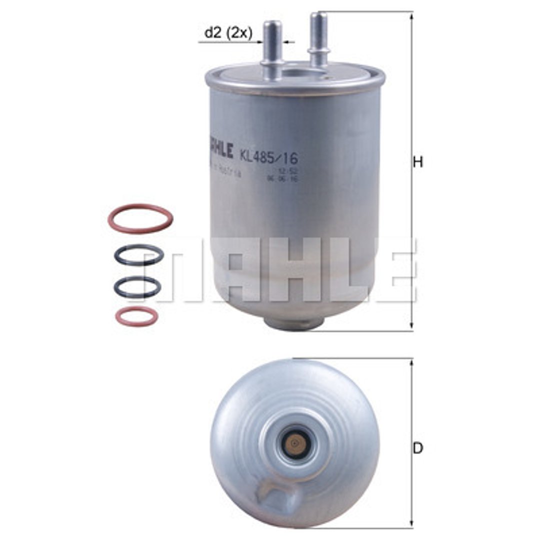 Filtr paliwa Mahle KL 485/16D
