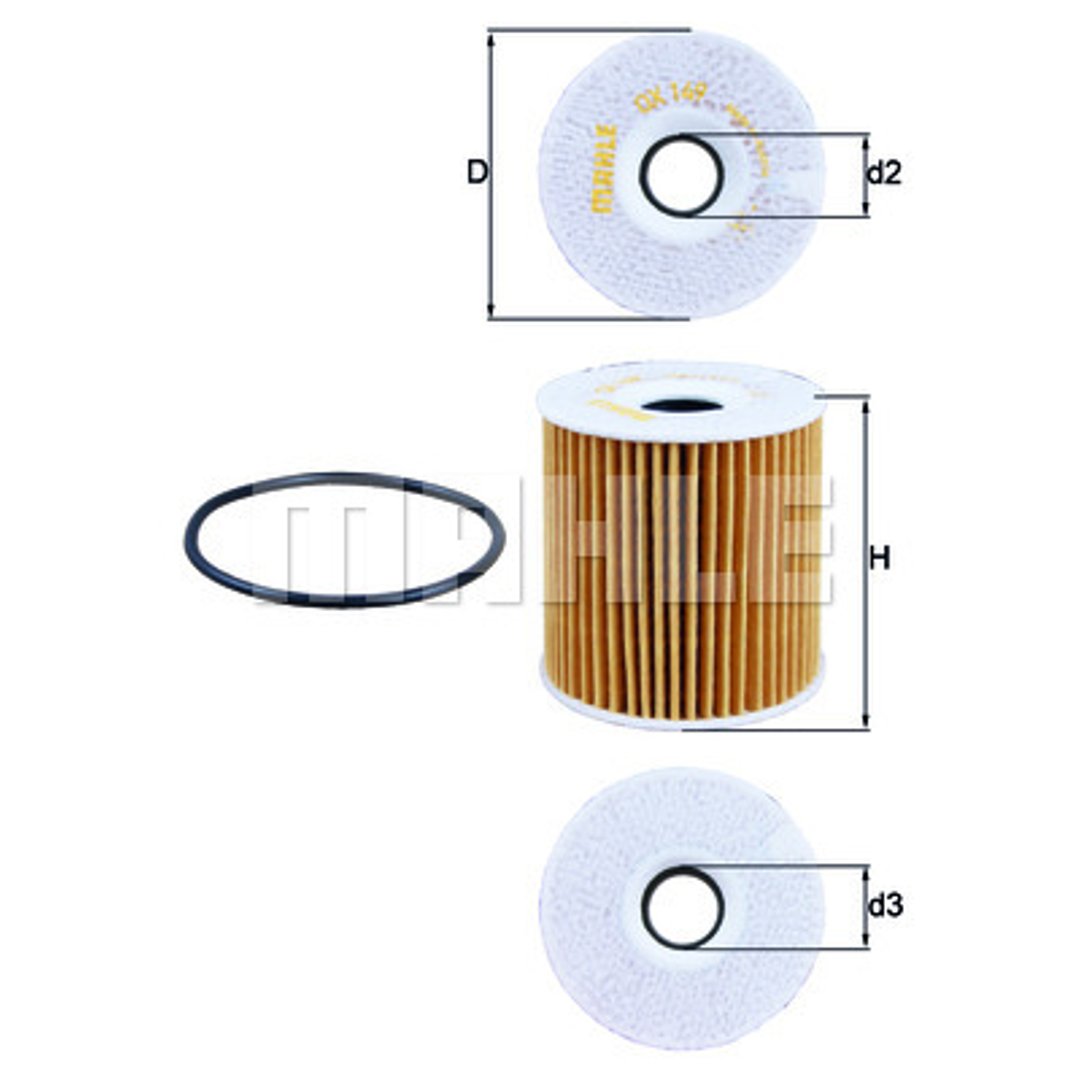 Mahle FILTR OLEJU KNECHT OX 149 D ECO OX 149D
