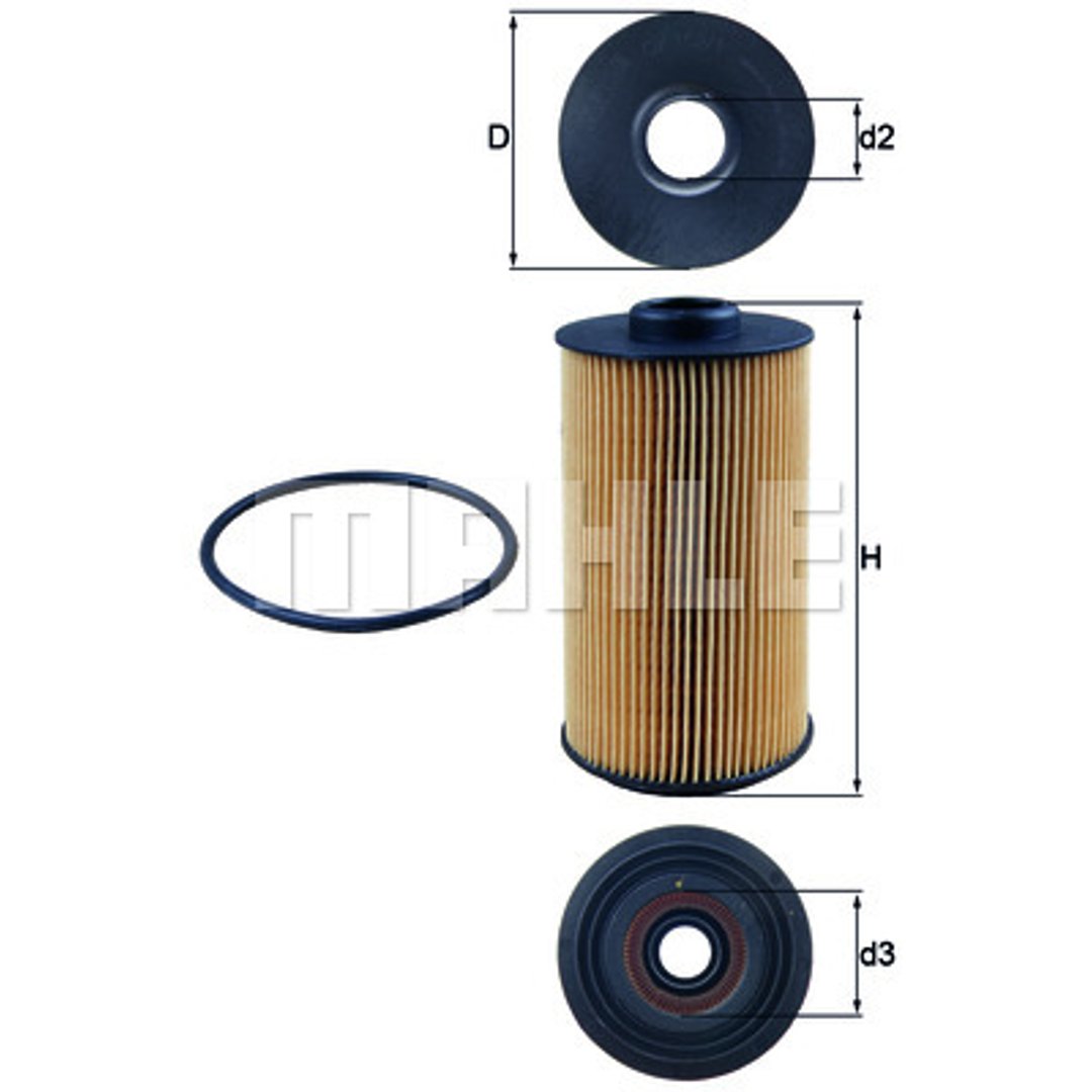 Mahle FILTR OLEJU KNECHT OX 152/1 D ECO OX 152/1D