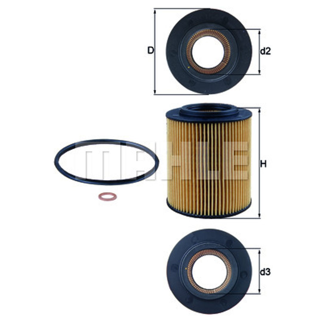 Mahle FILTR OLEJU KNECHT OX 154/1 D ECO OX 154/1D