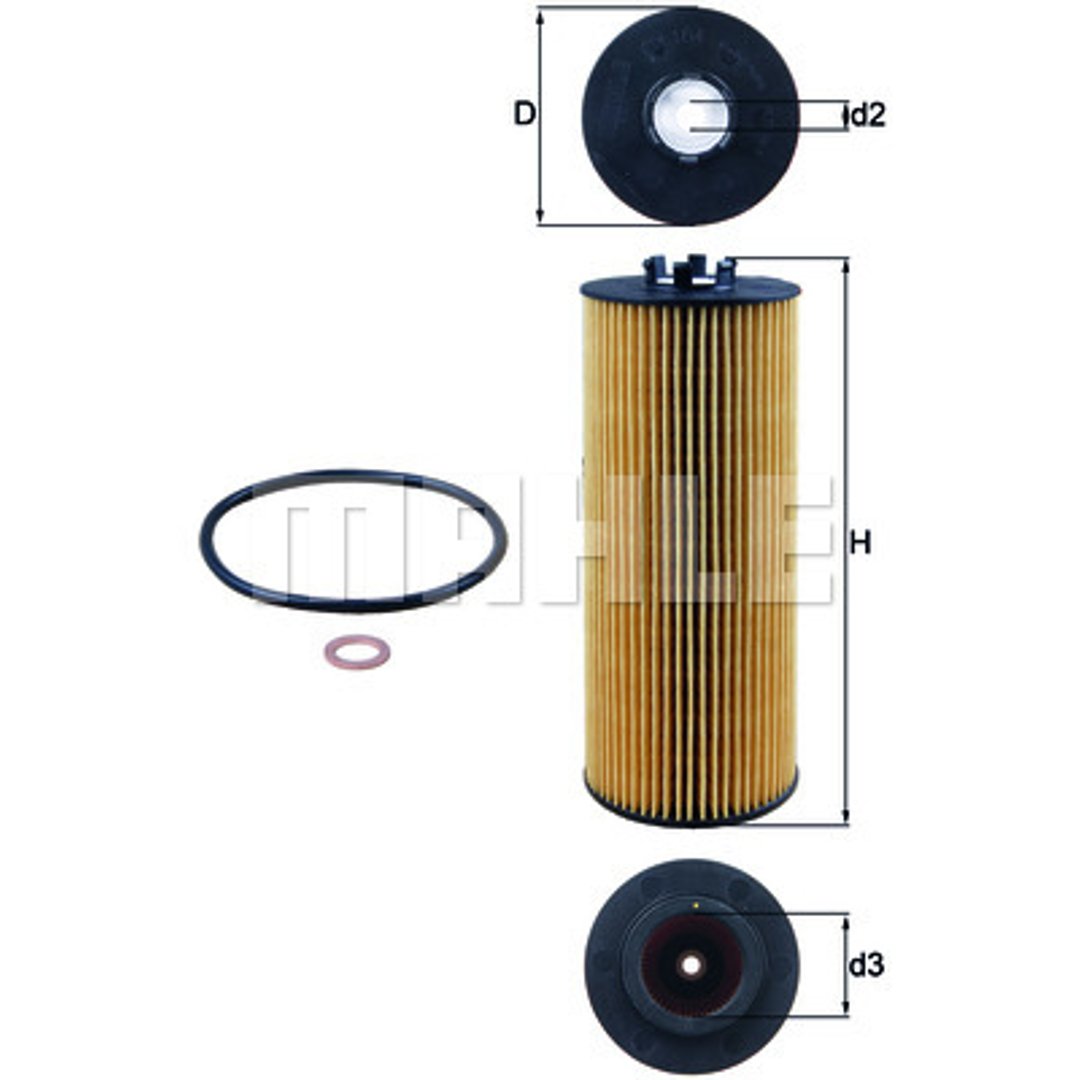 Mahle FILTR OLEJU KNECHT OX 164 D ECO OX 164D