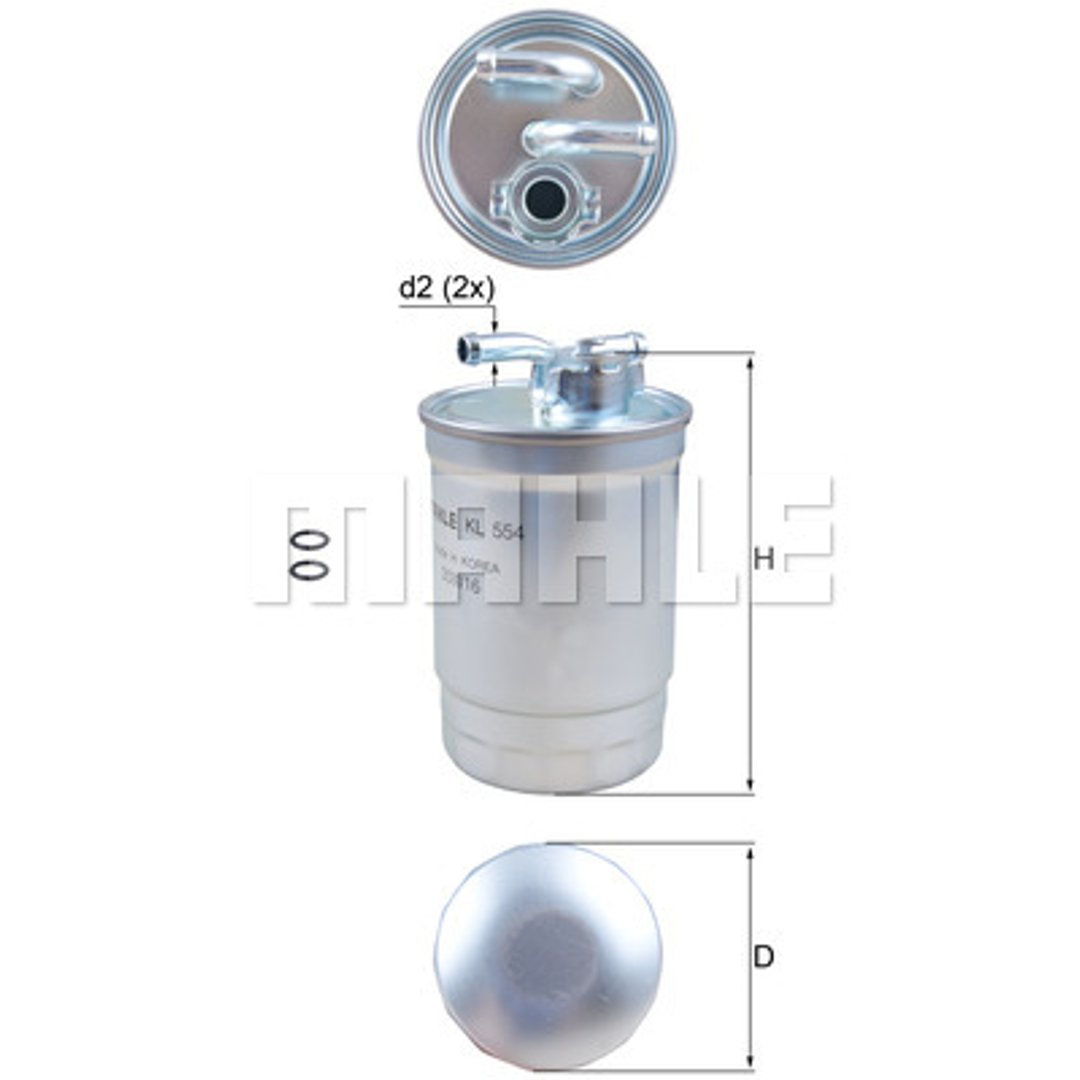 KNECHT filtr paliwa KL554 - VW/Audi 2,0TDI 04-
