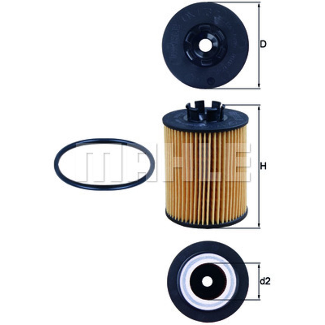 MAHLE OX 173/2D filtr oleju