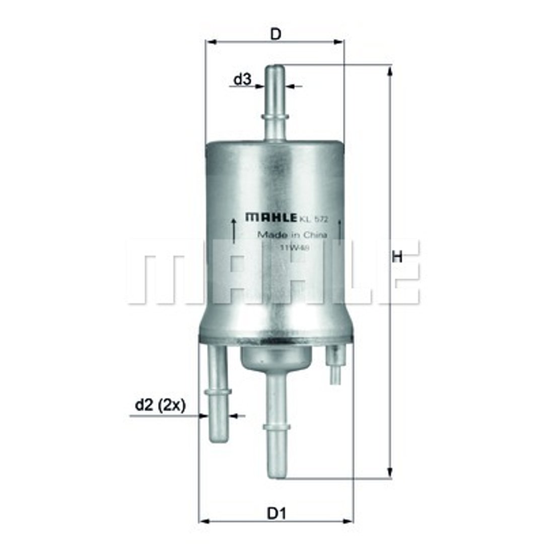 Filtr paliwa Mahle KL 572
