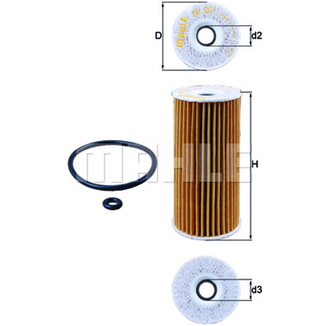 Mahle FILTR OLEJU KNECHT OX 201 D ECO OX 201D