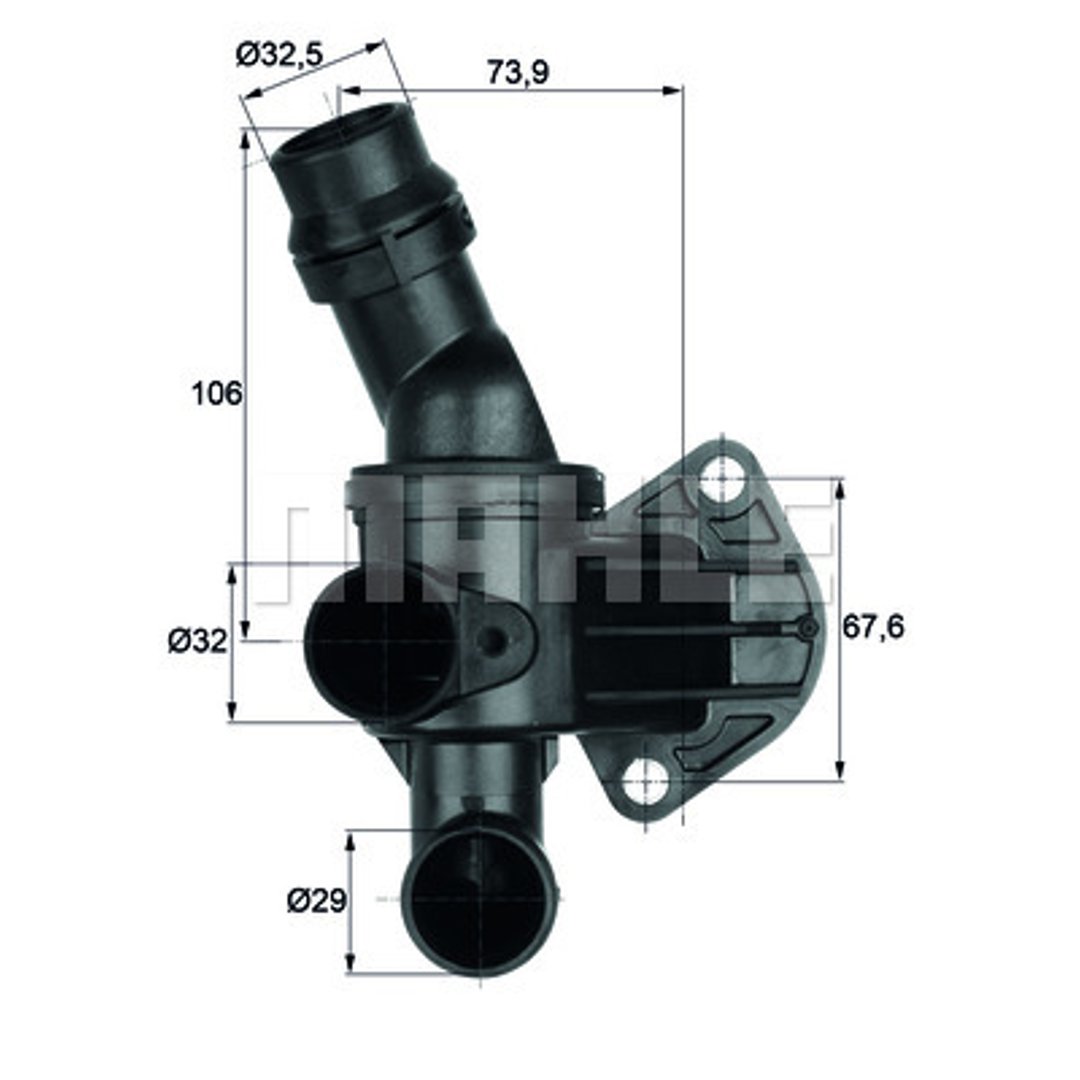 Termostat, płyn chłodzący Mahle TI 6 80