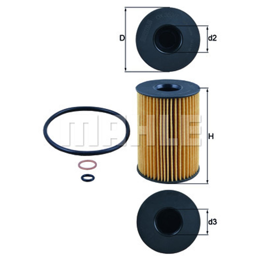 Mahle FILTR OLEJU KNECHT OX 353/7D BMW X5,X6 5.0 08 OX 353/7D