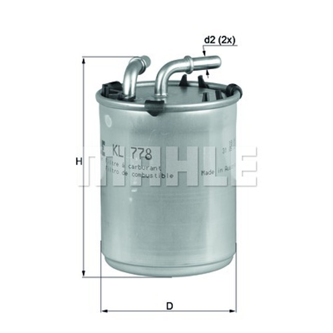 Filtr paliwa Mahle KL 778