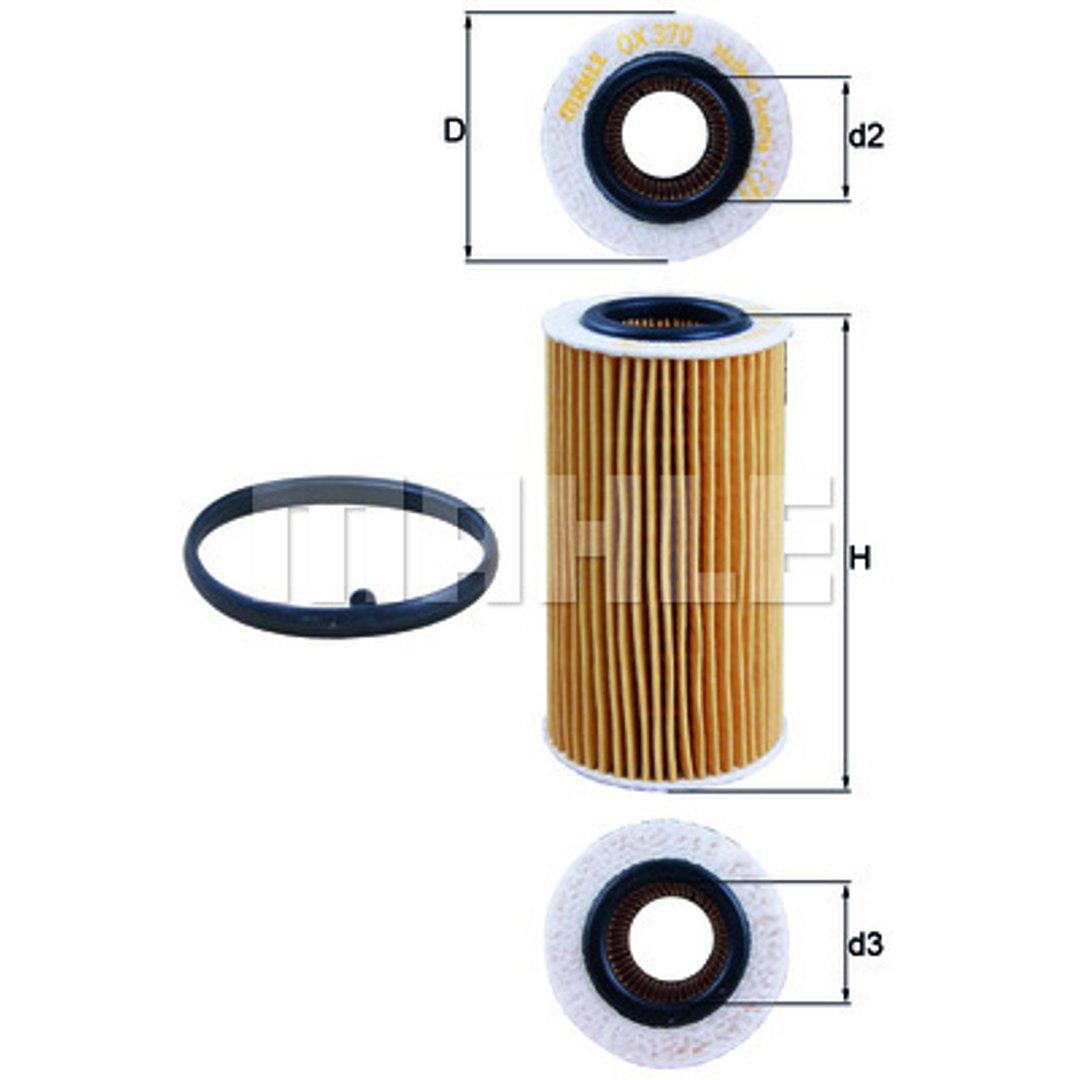 Mahle Knecht mahle knecht OX 370d1 oellfilter OX 370D1