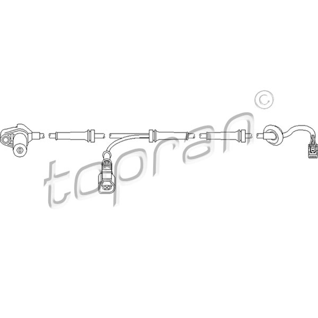 TOPRAN Czujnik, prędkosć obrotowa koła 110 485 110 485