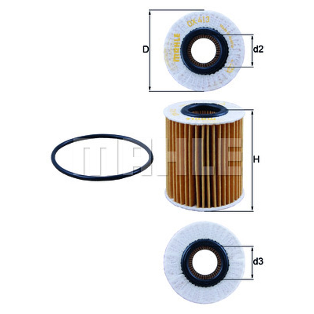 Filtr oleju Mahle OX 413D2