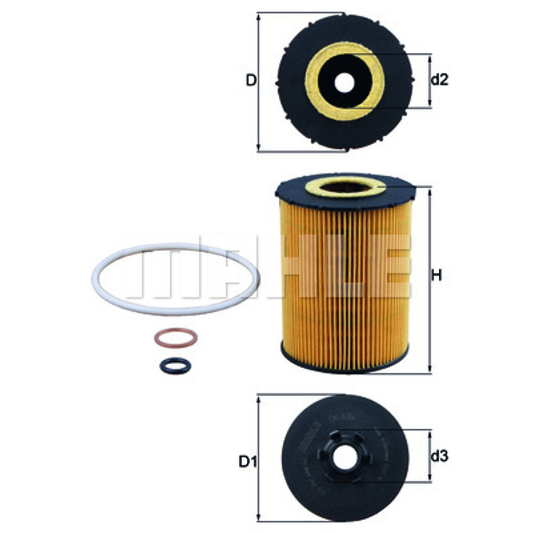 KNECHT Filtr Oleju OX 636D