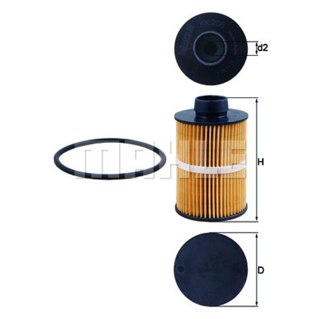 KNECHT Filtr paliwa KX 208D