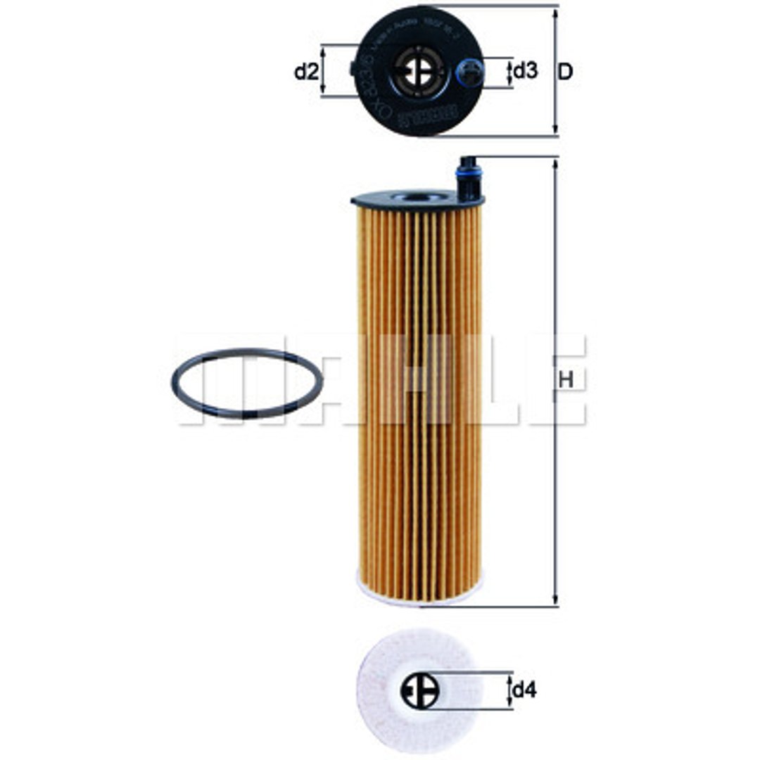 Mahle FILTR OLEJU KNECHT OX 823/6D MERCEDES E-KLASA W213 2,0D 16 OX 823/6D