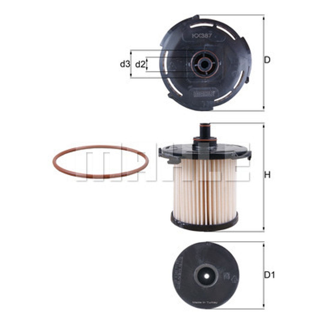 KNECHT Filtr paliwa KX 387D