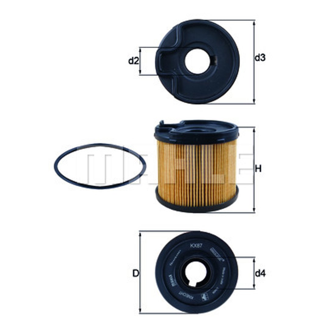 Filtr paliwa Mahle KX 87D