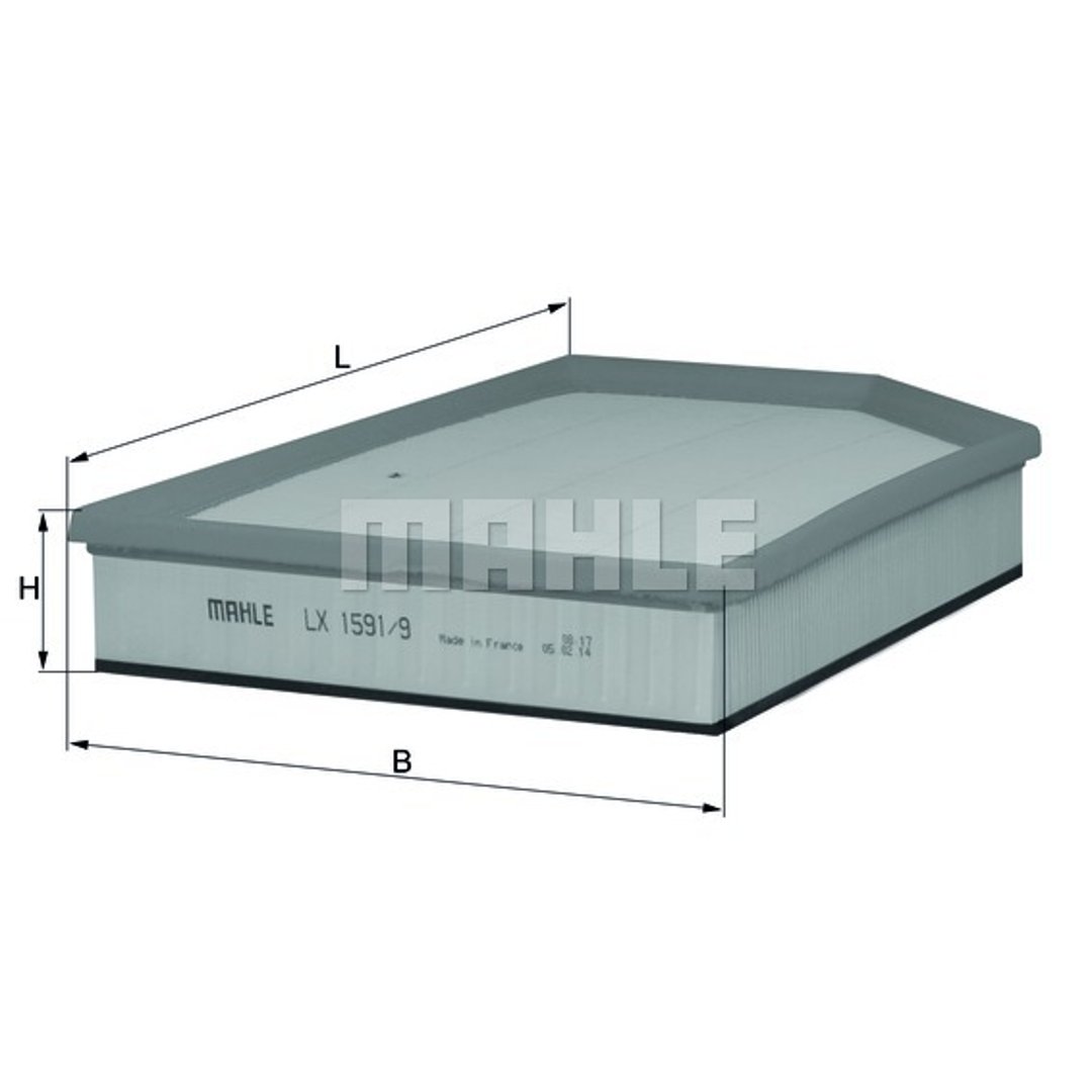 Mahle knecht lx1591/9 filtr powietrza LX 1591/9