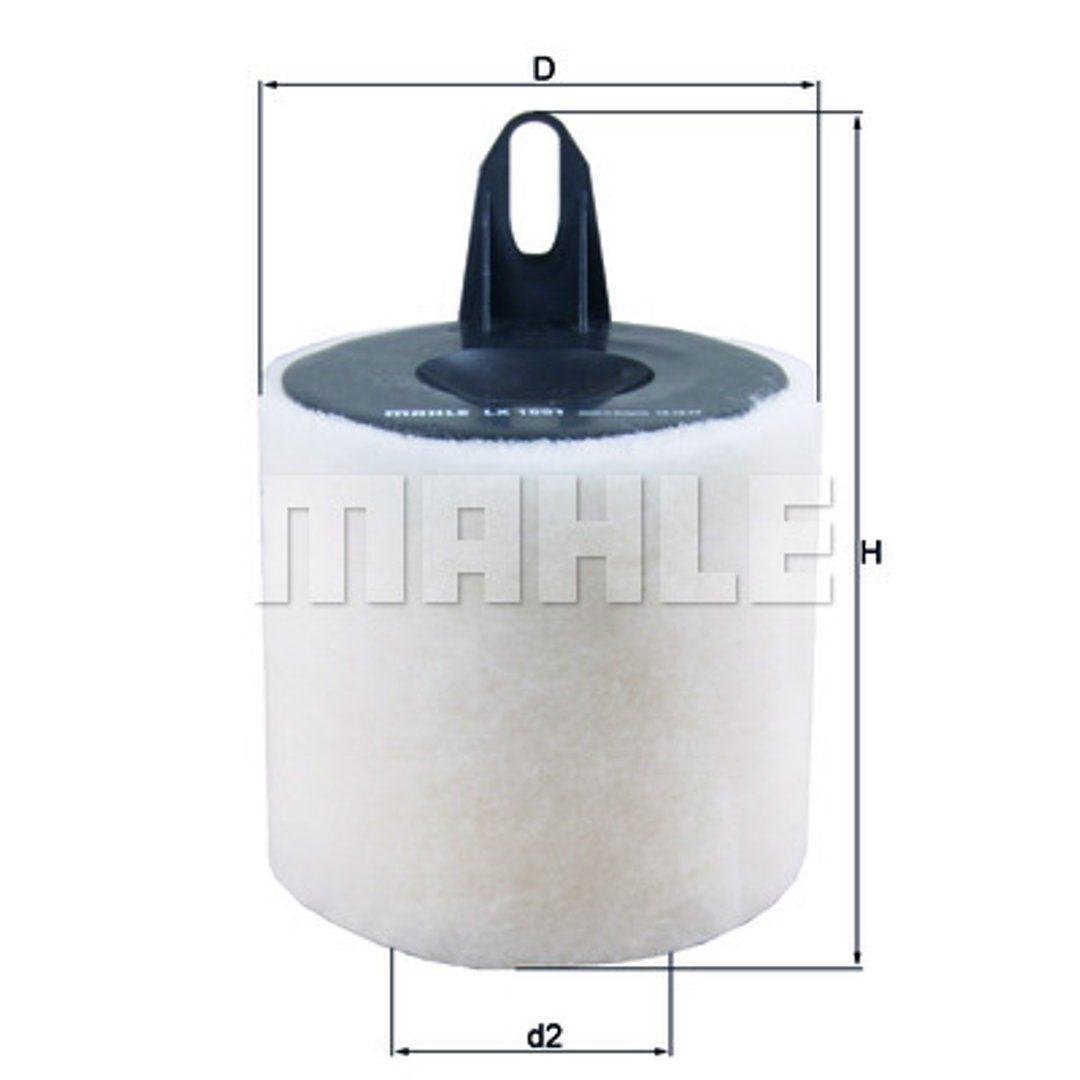 Filtr powietrza Mahle LX 1651