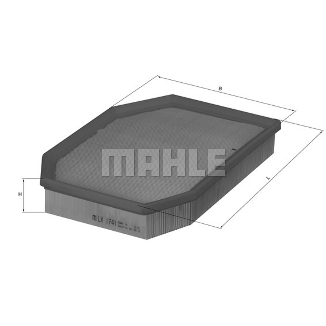 Mahle LX1741 - Filtr powietrza BMW Seria 5 F10, F11, F18, BMW Seria 7 F01, F02,