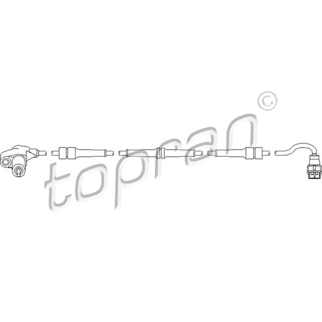 Czujnik ABS TOPRAN 721 601