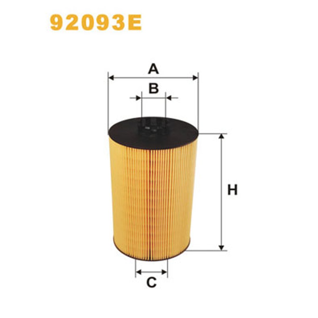 WIX Filtr oleju 92093E - M.A.N. Serie TG-A 2/04-->