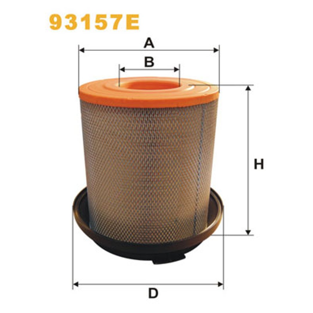 WIX FILTERS Filtr powietrza 93157E - Mercedes Atego &ndash; silniki OM
