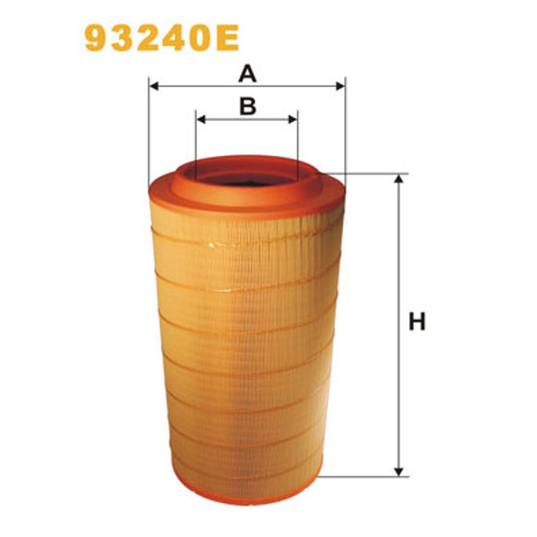 WIX FILTERS Filtr powietrza 93240E - Mercedes Actros II, Axor II 9/04>