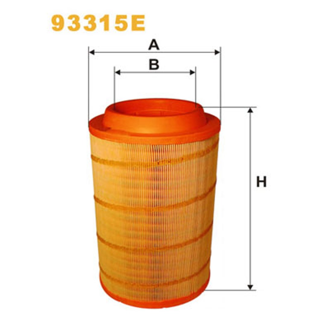 WIX FILTERS Filtr powietrza 93315E - Nissan Alteon 70.14, 80.19, 95.19