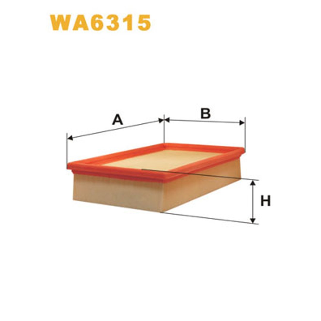 Filtr powietrza WIX Filtry WA6315