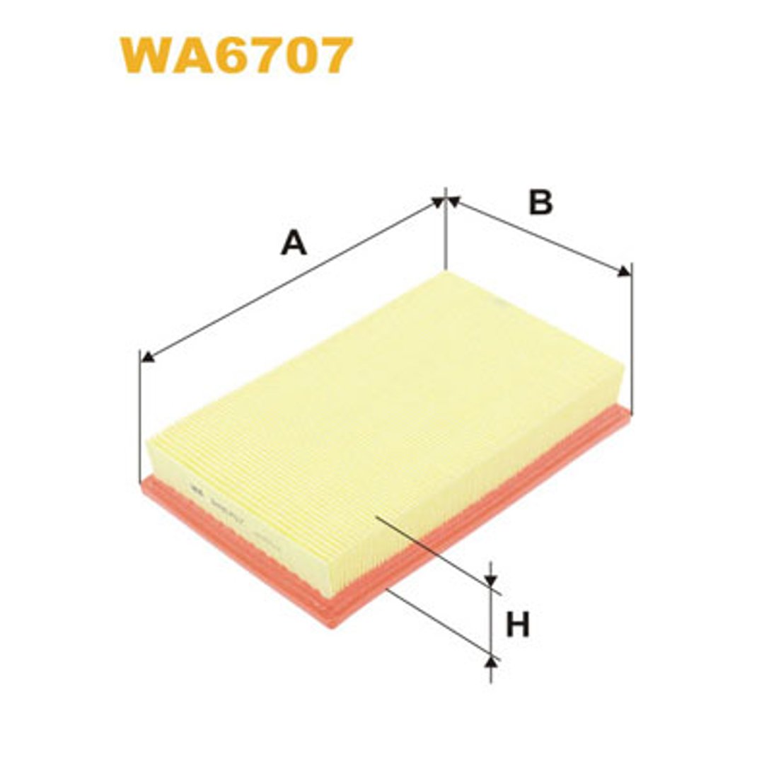 WIX FILTERS Filtr powietrza WA6707