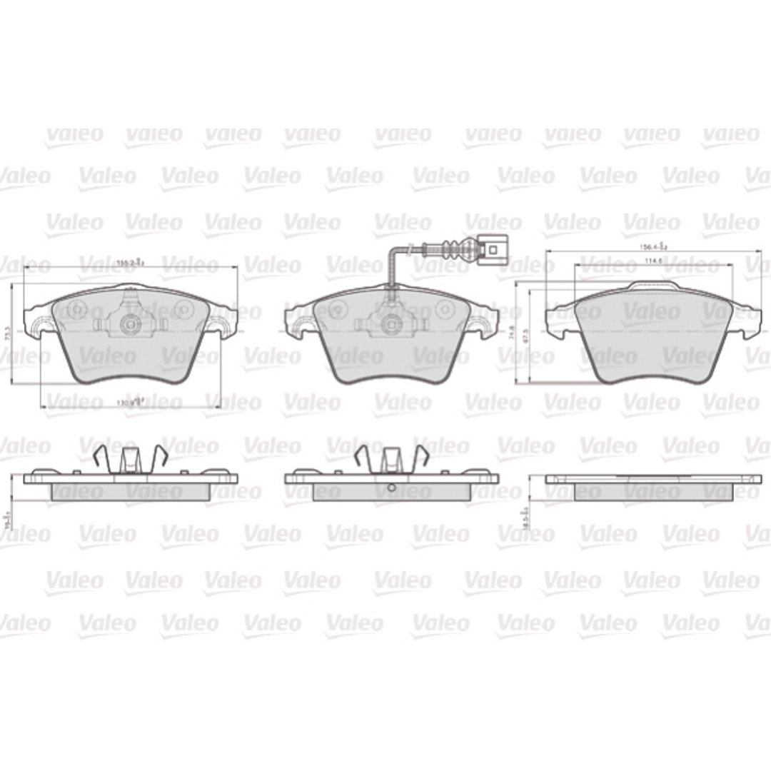 VALEO klocki hamulcowe lcv 873746 873746