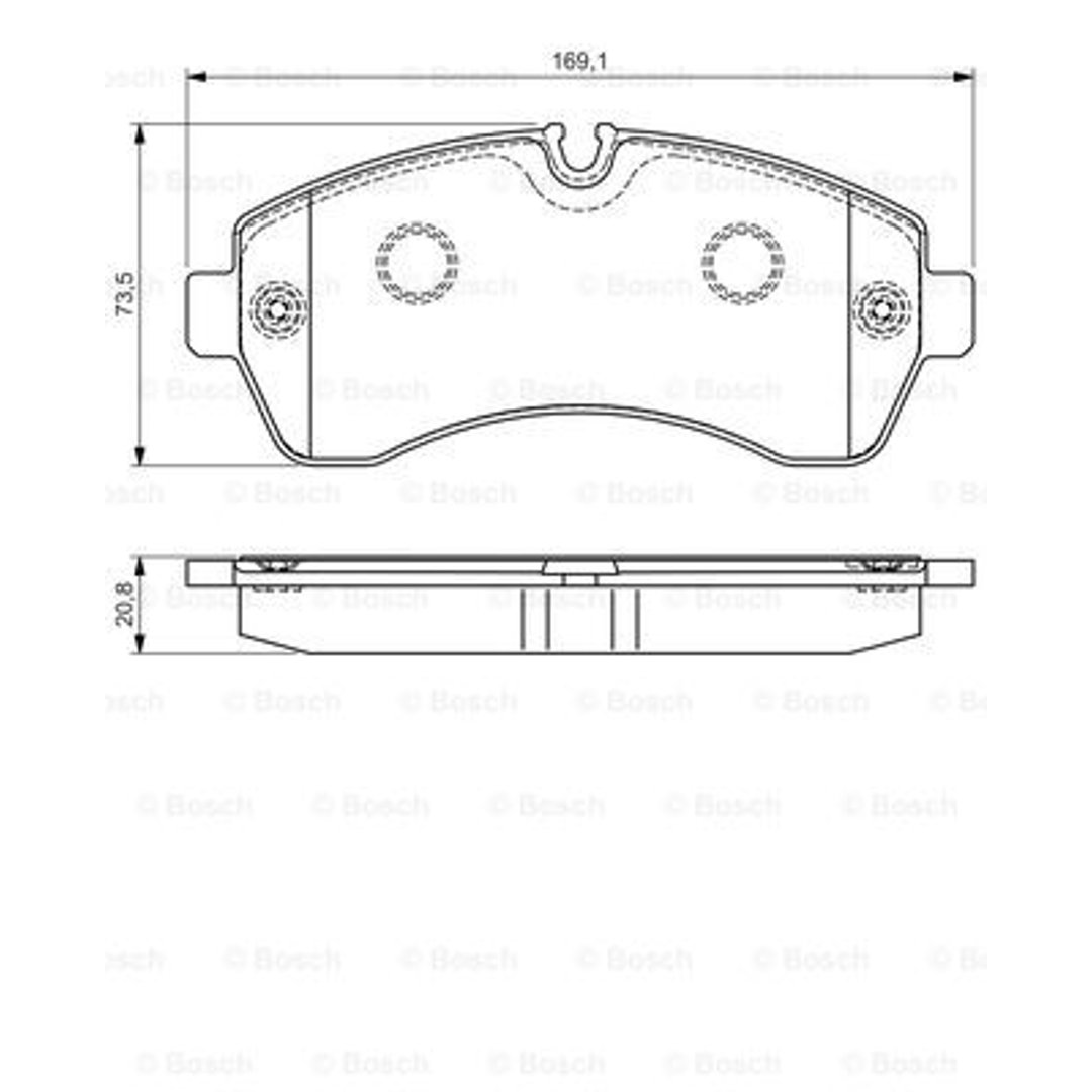 Klocki hamulcowe - komplet BOSCH 0 986 495 107