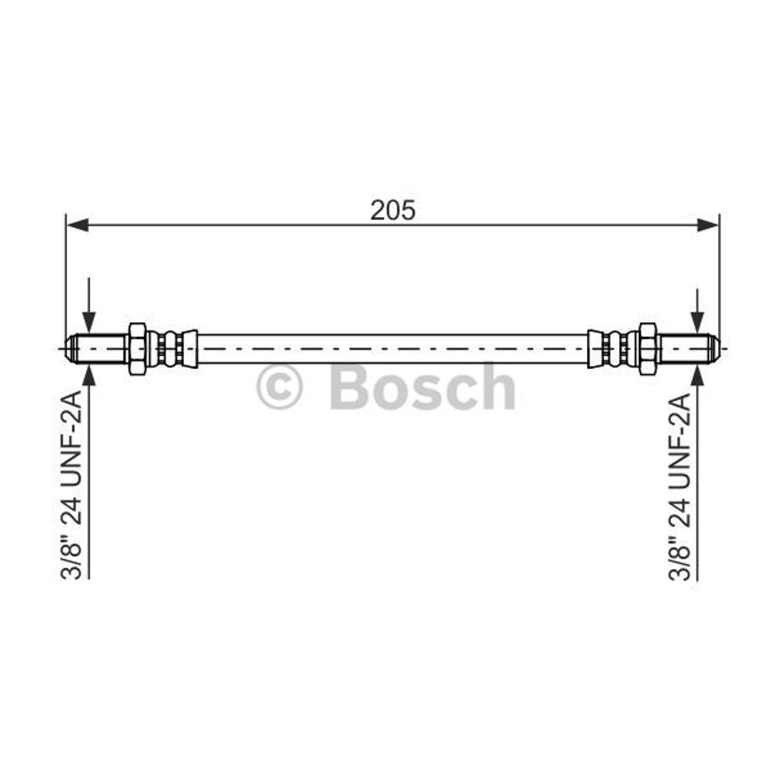 Bosch Przewód hamulcowy elastyczny 1 987 476 575