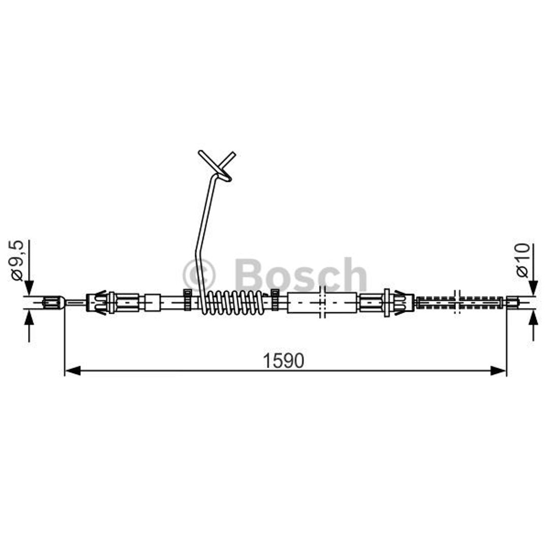 Bosch Linka hamulca ręcznego 1 987 477 175