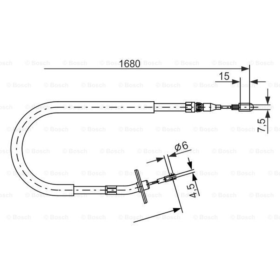 Bosch 1987477702 linka hamulca 1 987 477 702