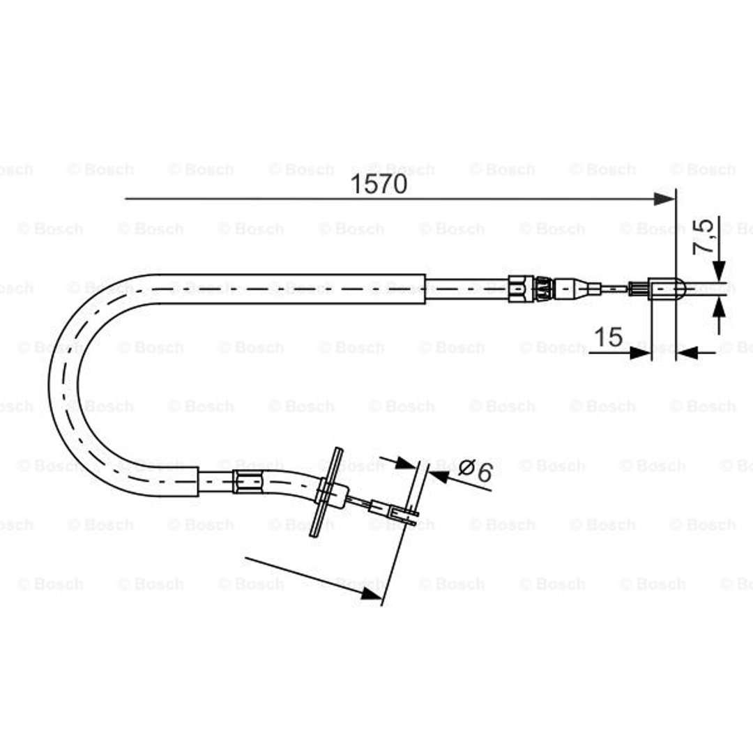 Bosch Cięgno, hamulec postojowy 1 987 477 860