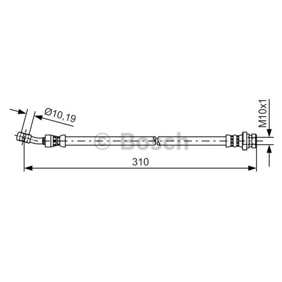 Bosch Przewód hamulcowy giętki BOSCH 1987481416 1987481416