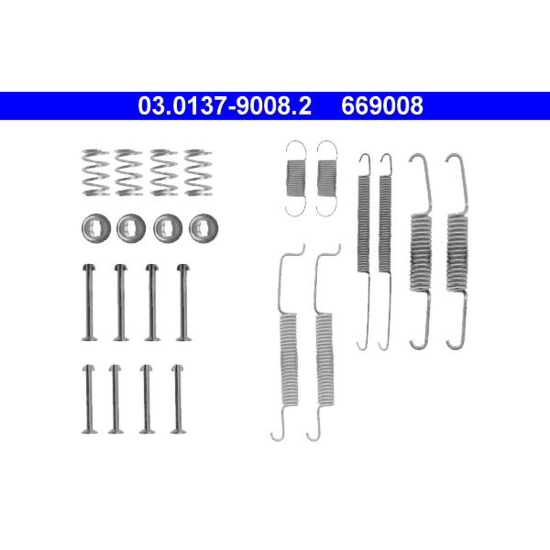 ATE ZESTAW INSTALACYJNY SZCZĘK 03.0137-9008.2 AUDI 80 1.6TD 81-86 SEAT AROSA 1.0 1.4 1.7SDI 97-04 1.4TDI 00-04