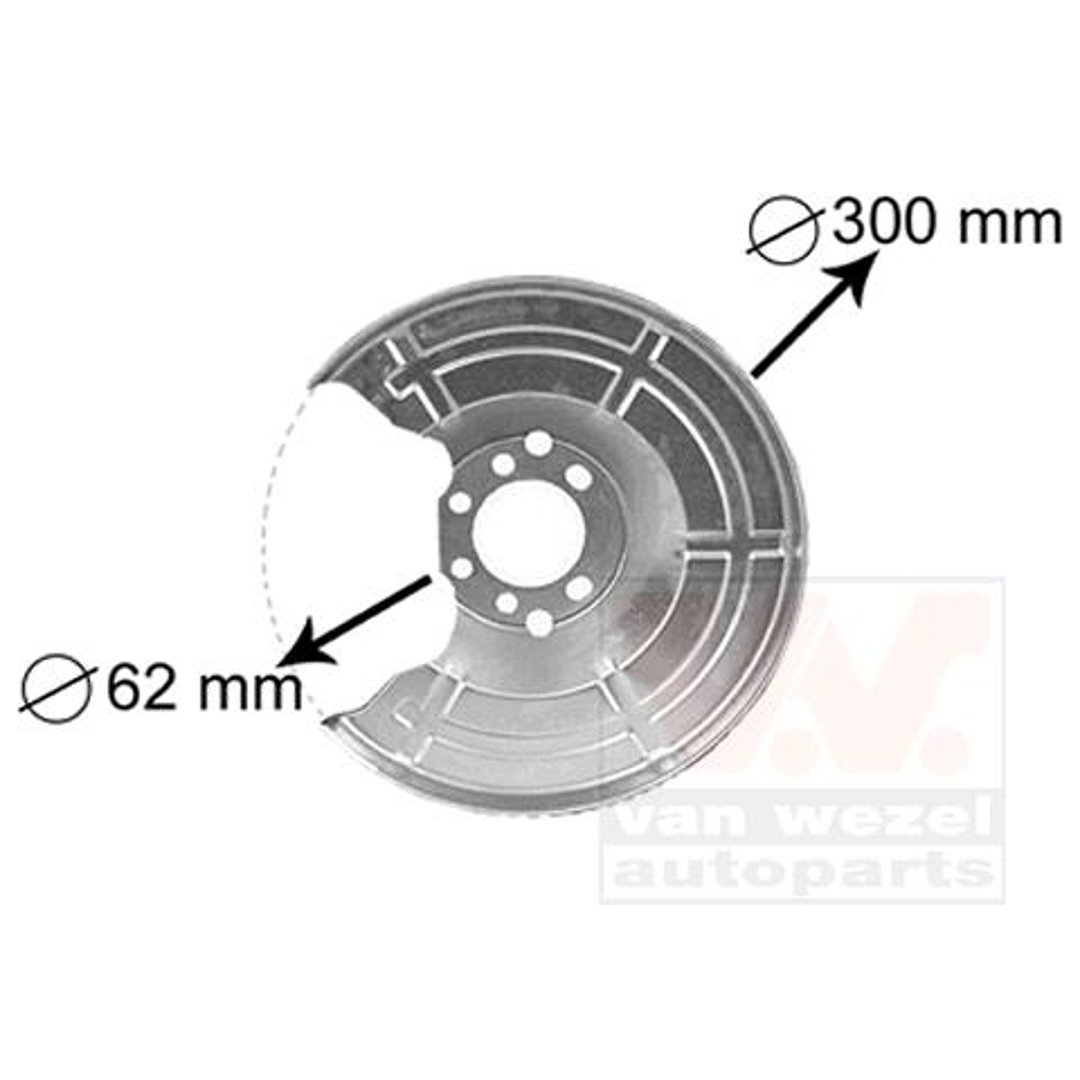Van Wezel Van Wezel 3745371 blacha natryskowa, tarcza hamulcowa 3745371