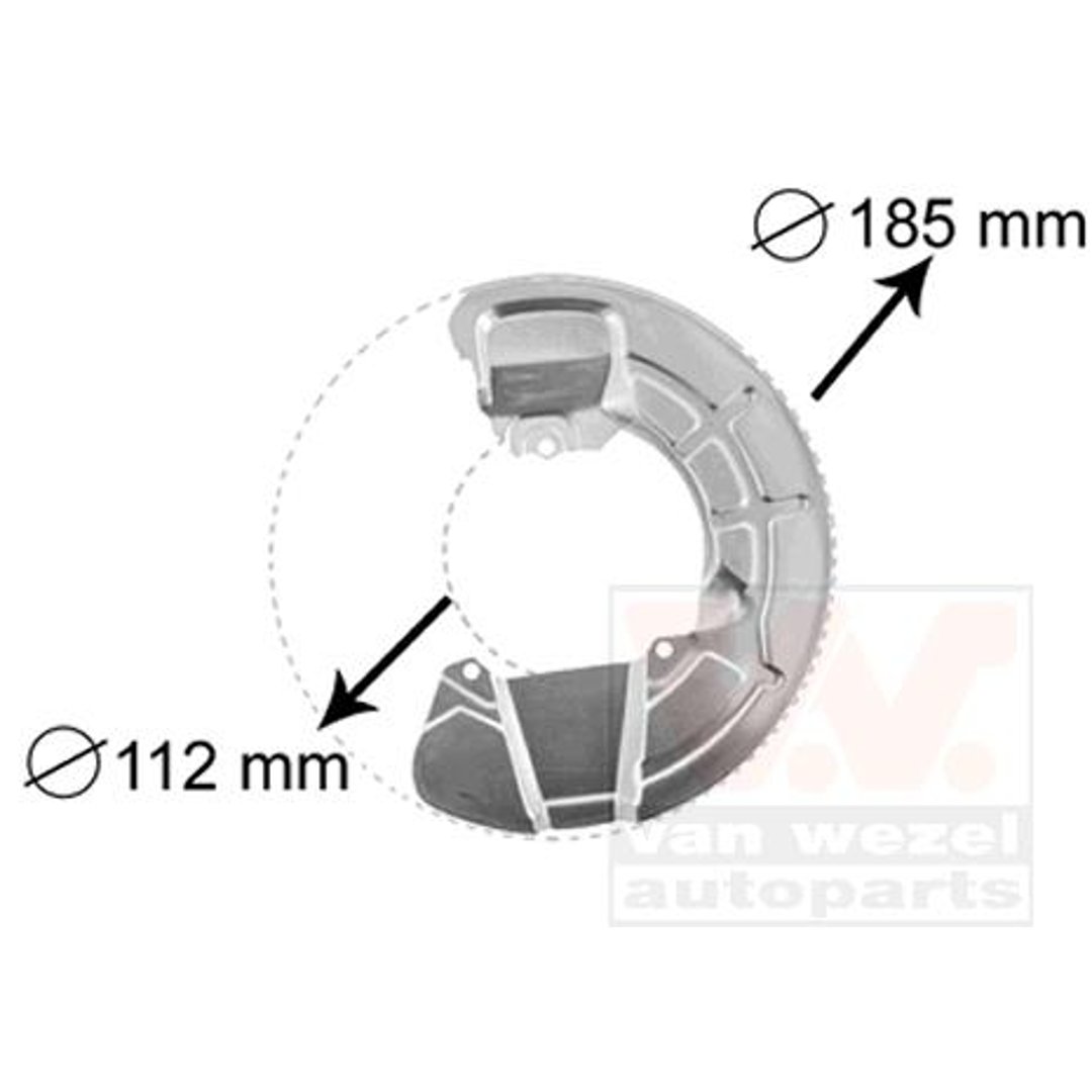 Osłona tarczy hamulcowej VAN WEZEL 5930372