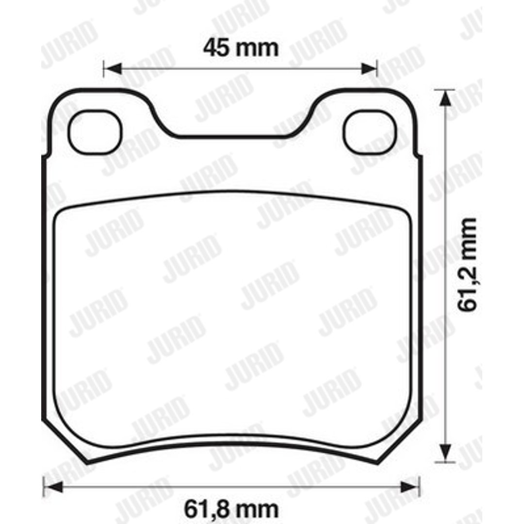 Klocki hamulcowe - komplet JURID 571533J