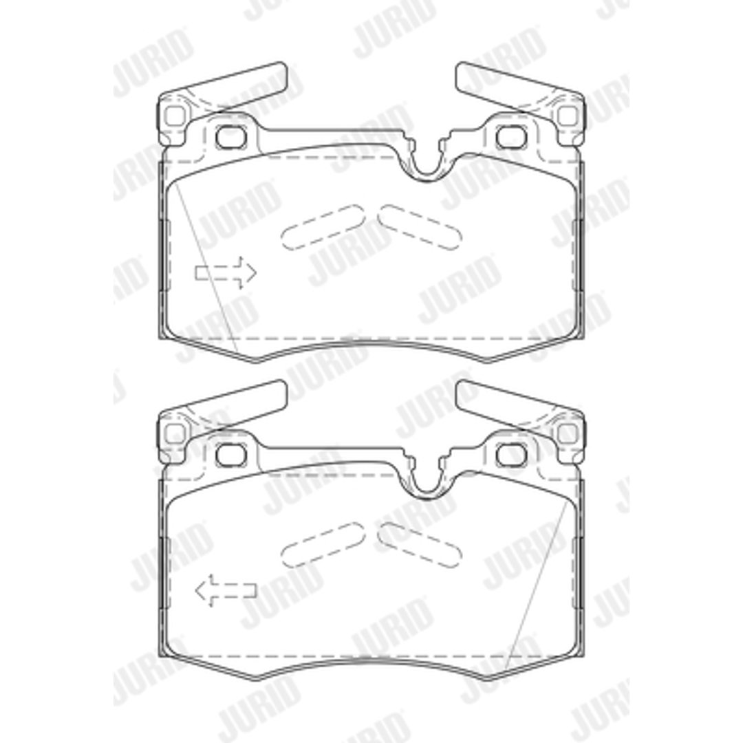 Klocki hamulcowe - komplet JURID 573423J