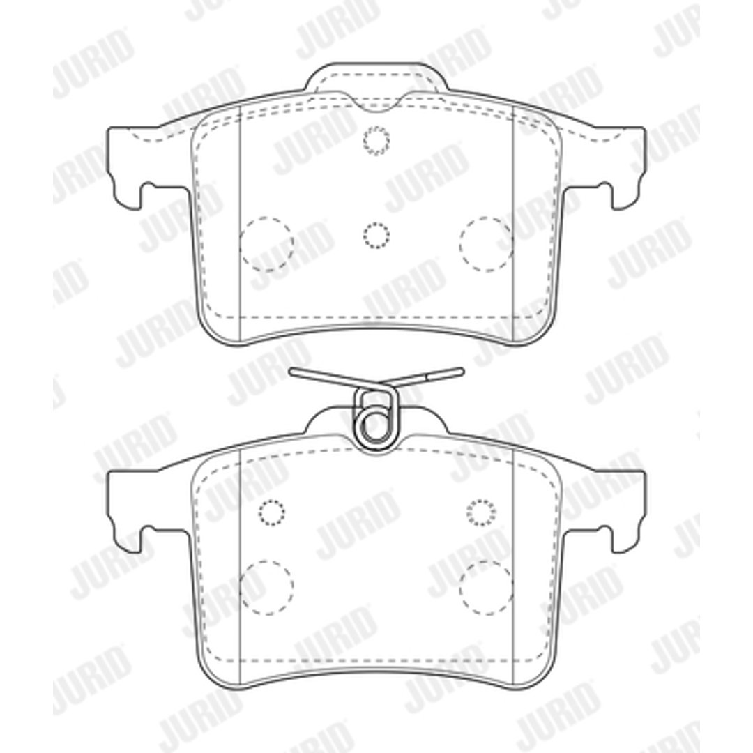 Klocki hamulcowe - komplet JURID 573800J