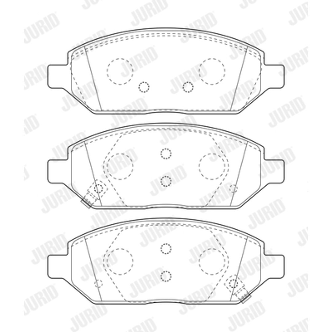 Klocki hamulcowe - komplet JURID 573805J
