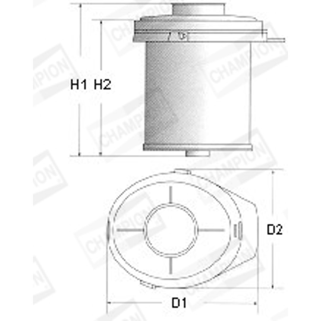 CHAMPION Filtr powietrza V435/606