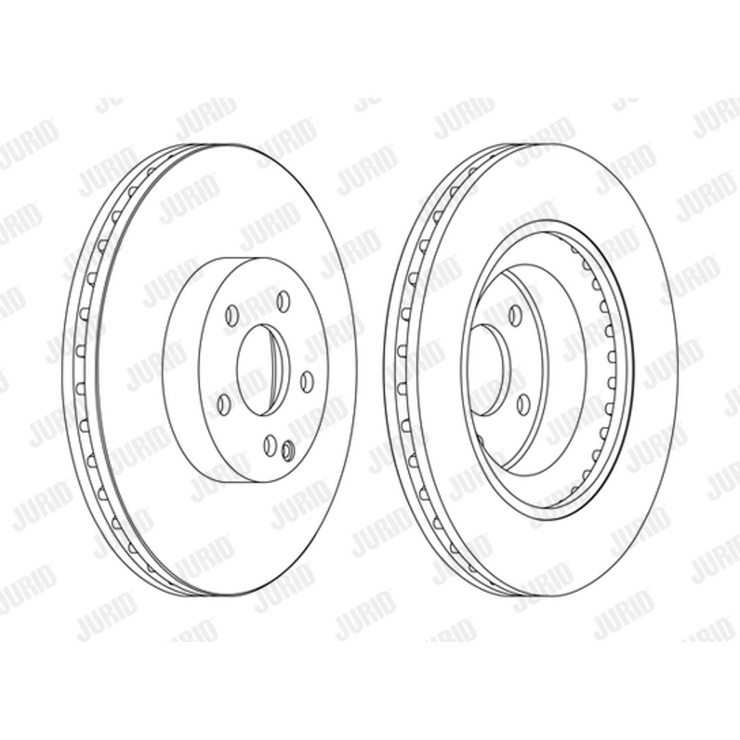 Tarcza hamulcowa JURID 562396JC-1